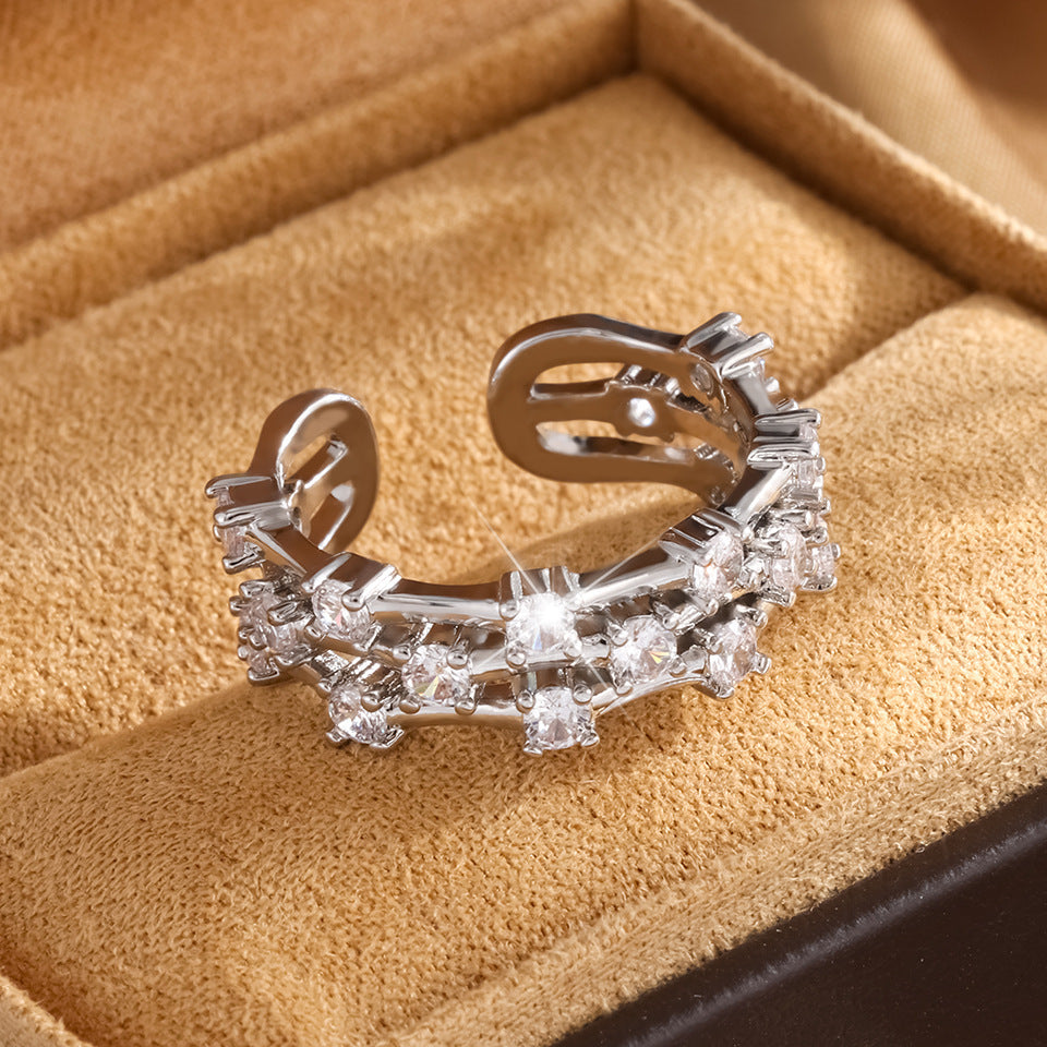 Light Luxury Exquisite And Versatile Forefinger Ring Women