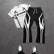 All-matching Short Sleeve Trousers Suit