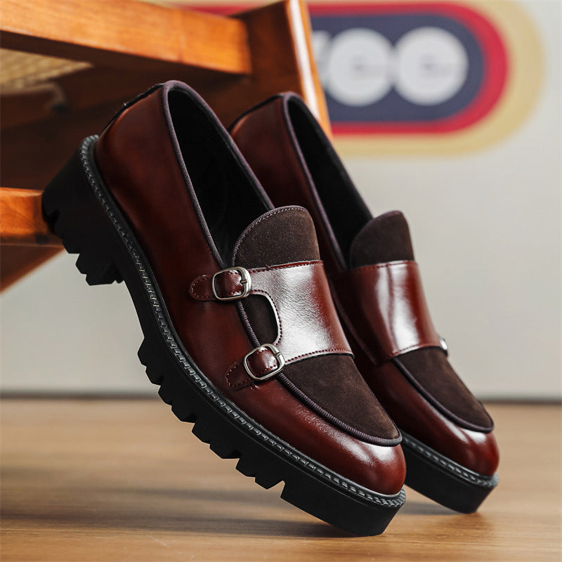 Slip-on Men's Thick Bottom Heighten Casual Shoes