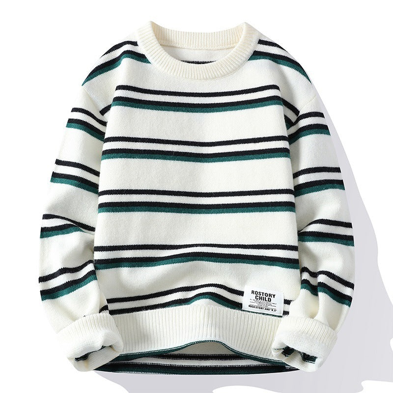 Men's Thickened American Fashion Brand Idle Style Knitwear Coat