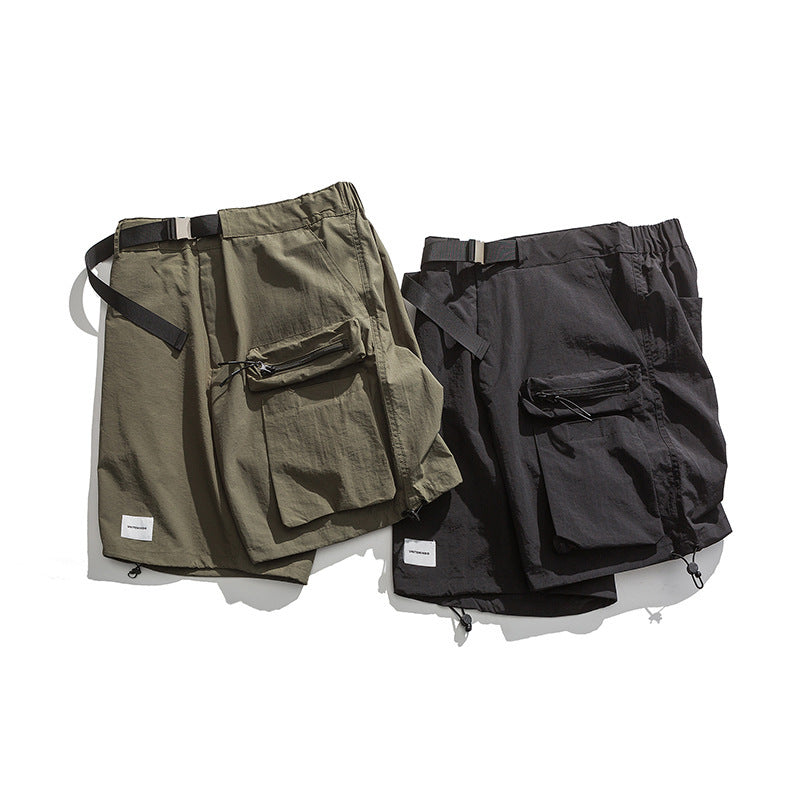 Summer New Big Workwear With Pocket Shorts Men