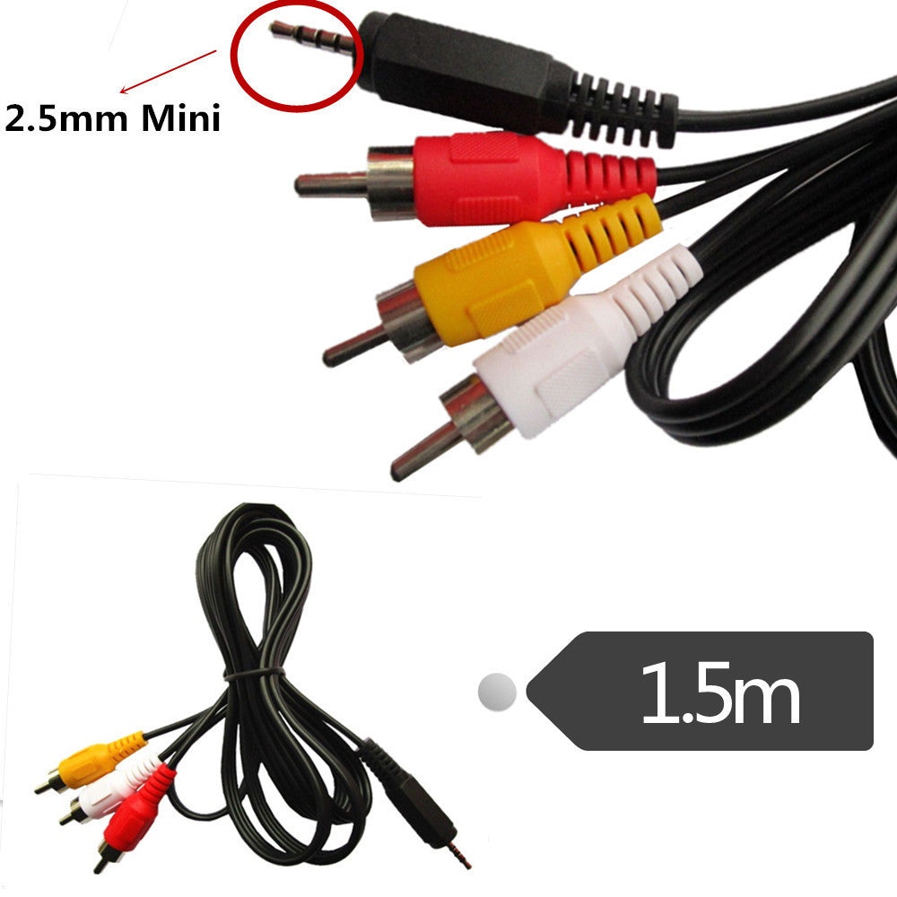 Box One Point Three AV2.5mm Male To 3 Lotus RCA Male Adapter Cable