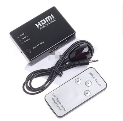 RobotSky CR2025 Battery 3 Port 1080P Video HDMI Switch Switcher Splitter IR Remote For HDTV PS3 DVD Promotion Hot Top Quality