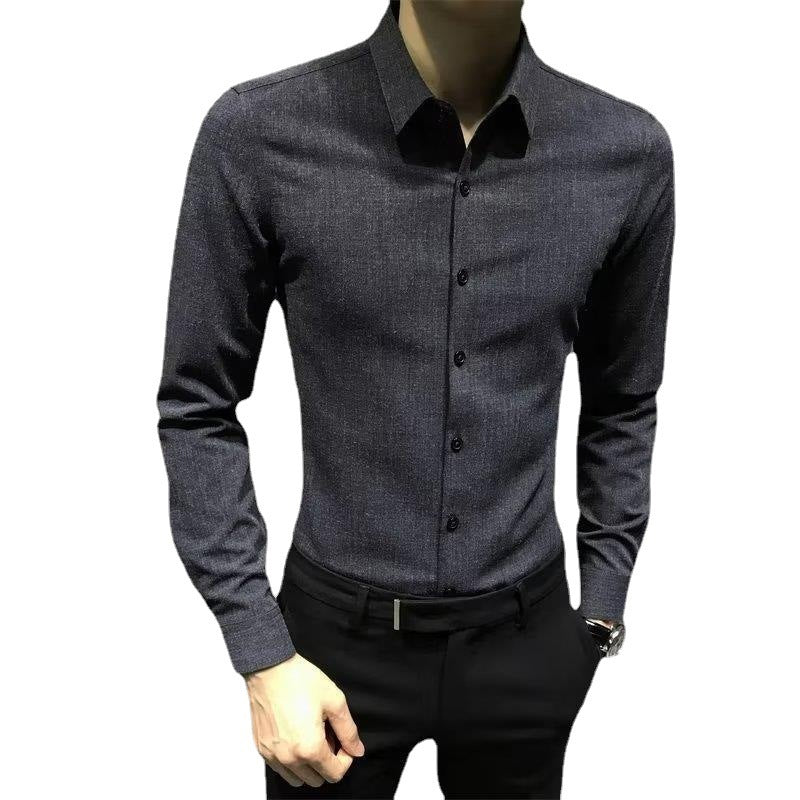 Men's Autumn And Winter New Long Sleeve Shirt