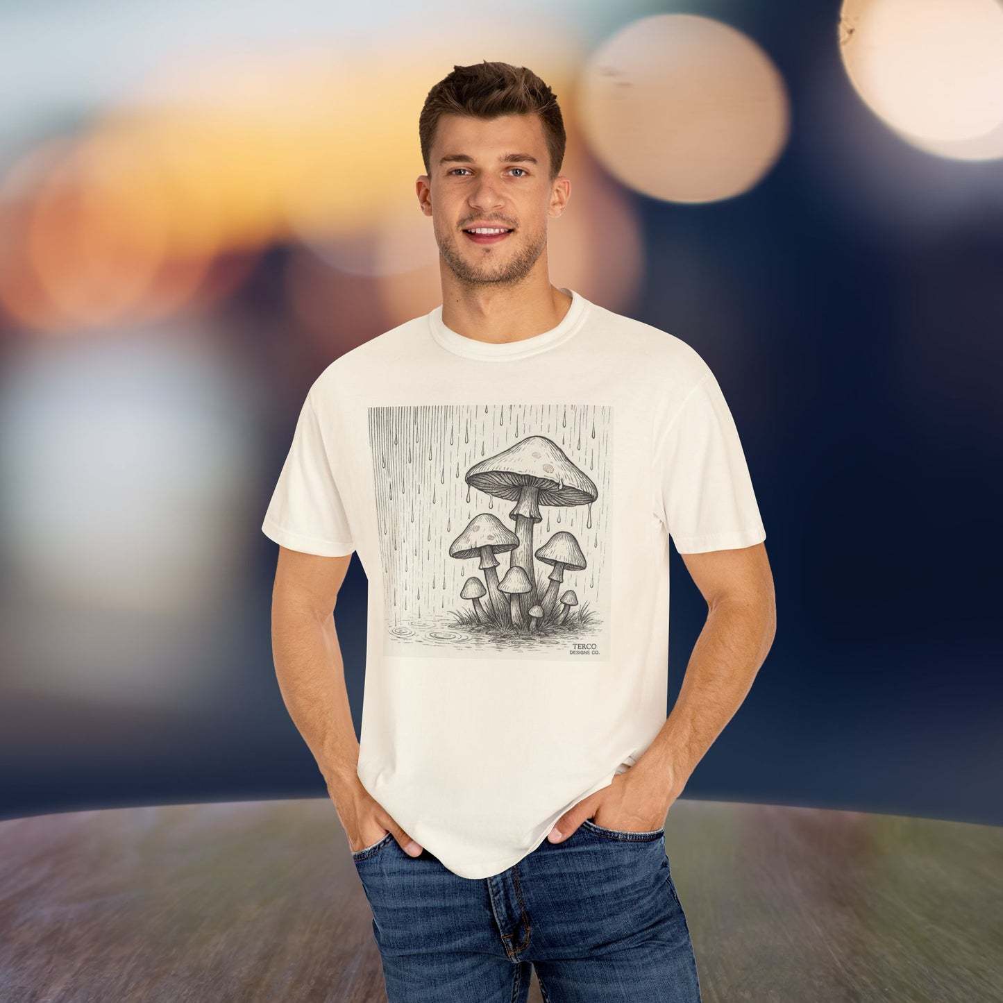 Men's Printed American Retro Loose Short Sleeve
