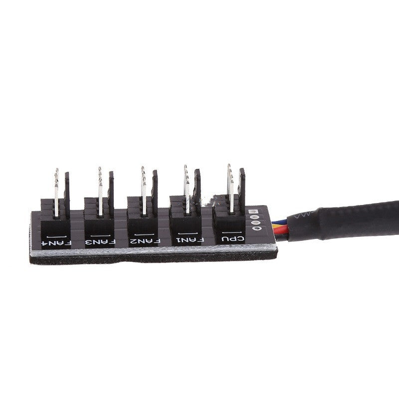 1 To 5 4 Pin TX4 PWM CPU Fan Case Splitter Braided Power Cab