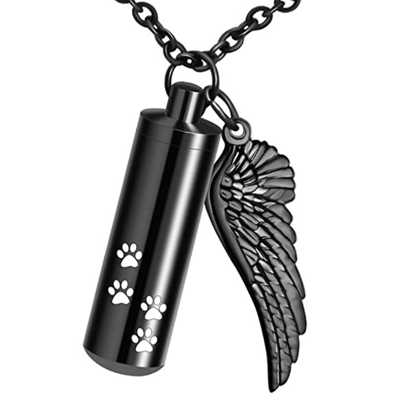 Memorial Pet Remains And Hair Pendant Necklace