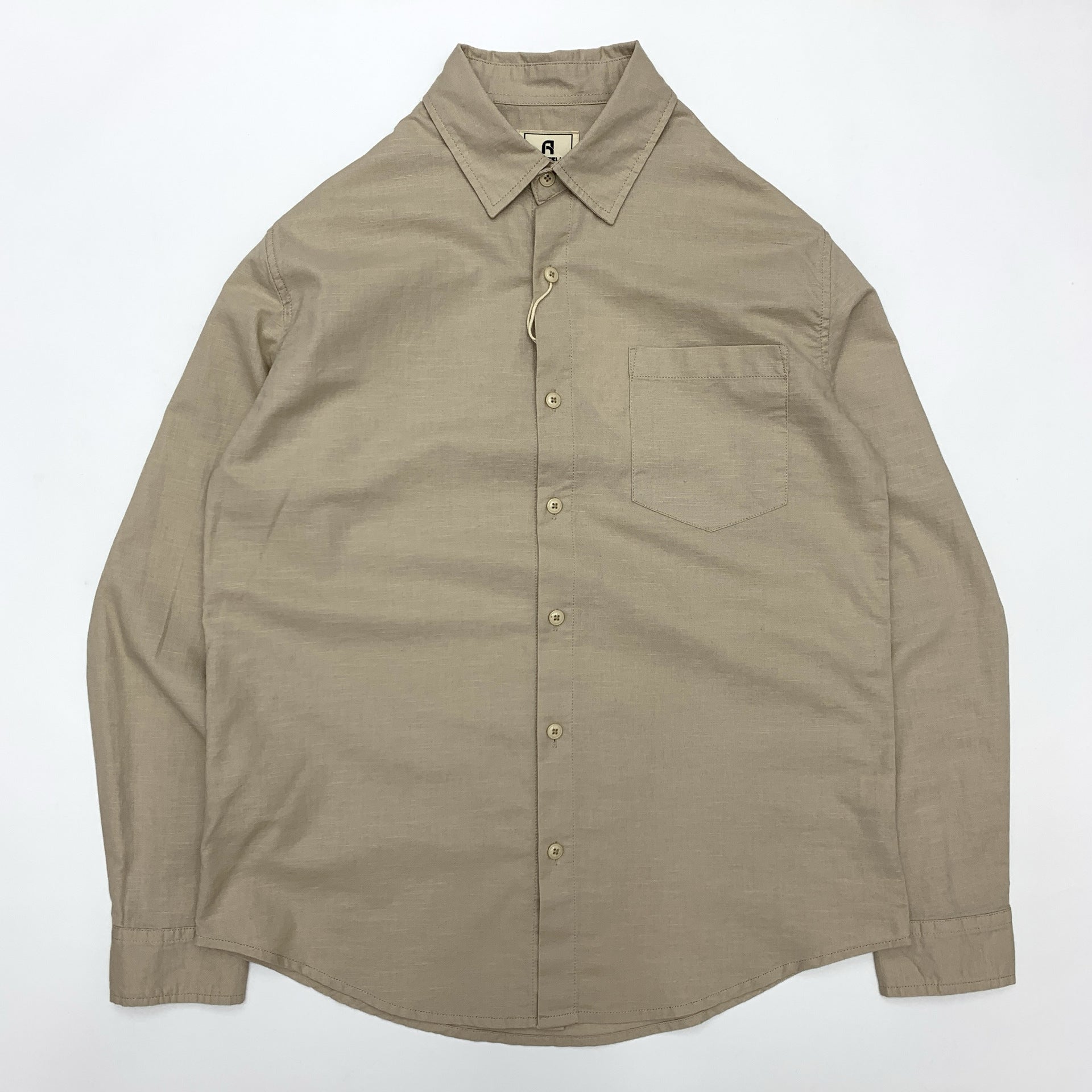 Cotton And Linen Shirt Men's Summer Linen Blend