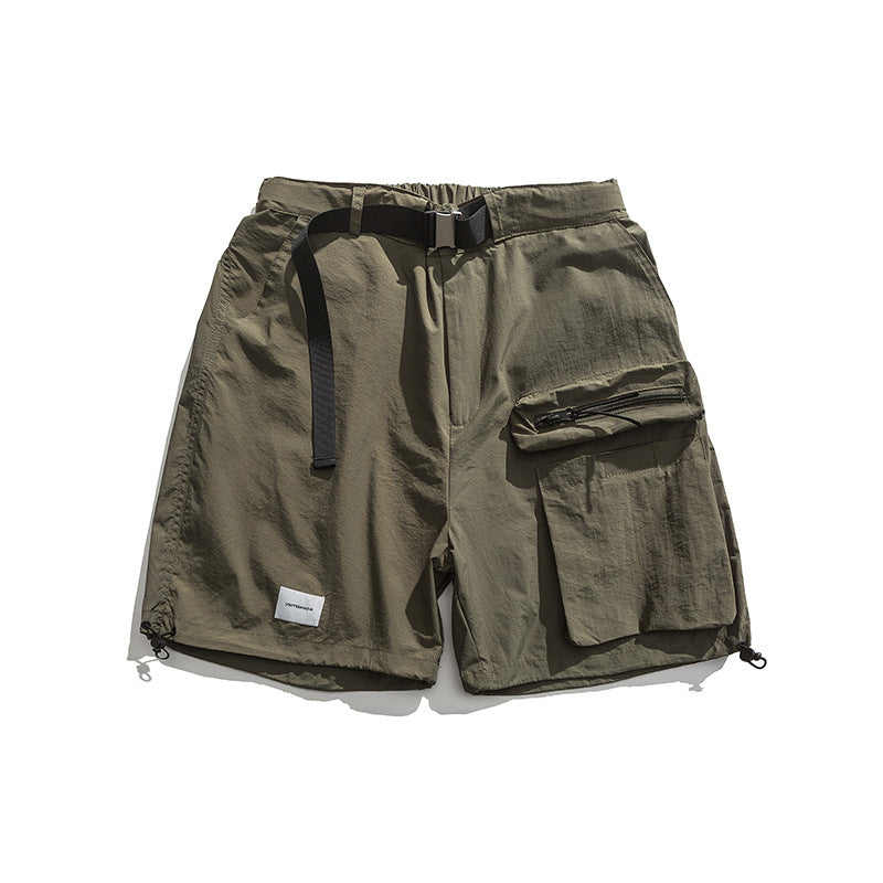 Summer New Big Workwear With Pocket Shorts Men