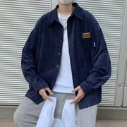 Men's Loose American Retro Corduroy Shirt