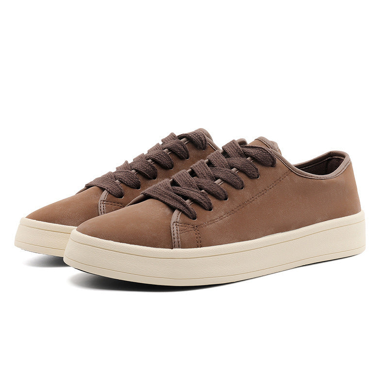 Breathable Matte Leather Versatile Sports Casual Shoes