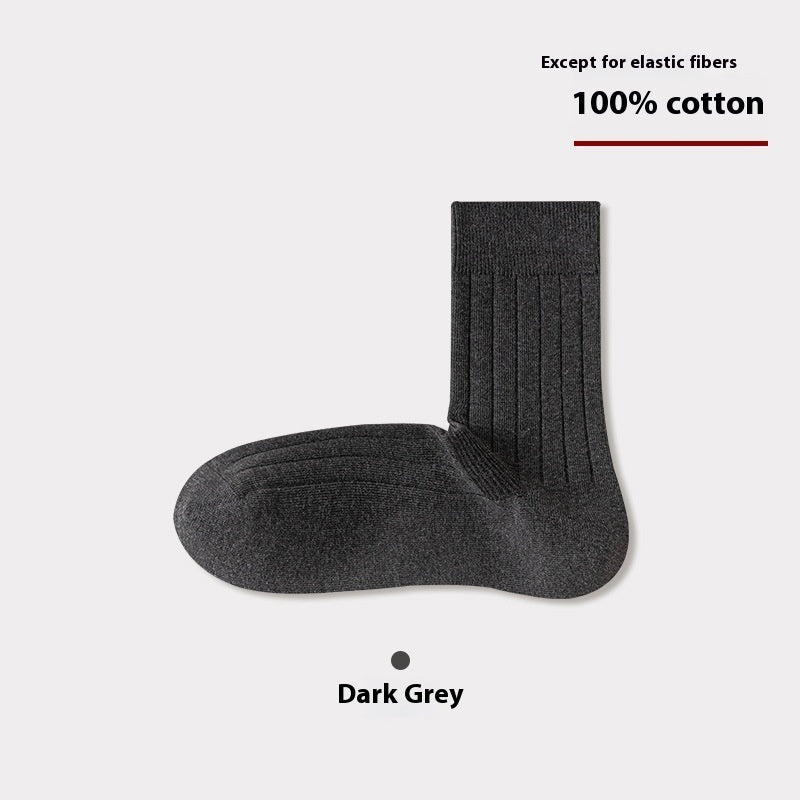 Autumn And Winter Thickening Men's Socks Terry Middle Tube Napping Winter Warm