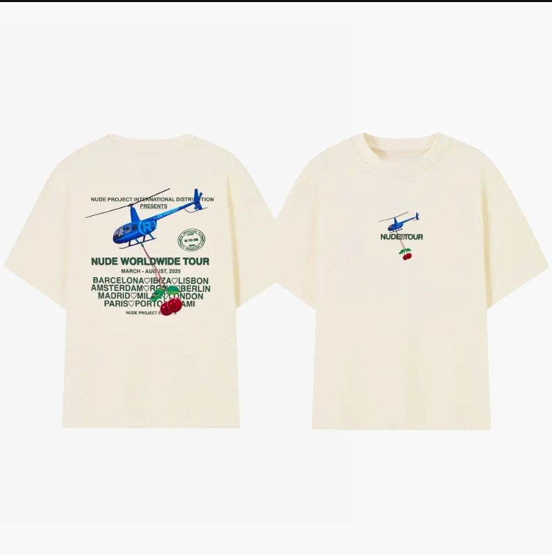 South America New ndy Printed Scuffers Men Tshirt Women