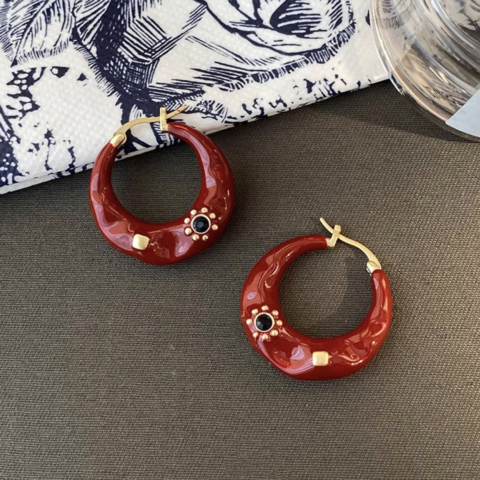 New Hong Kong Style Light Luxury High-grade Ear Studs