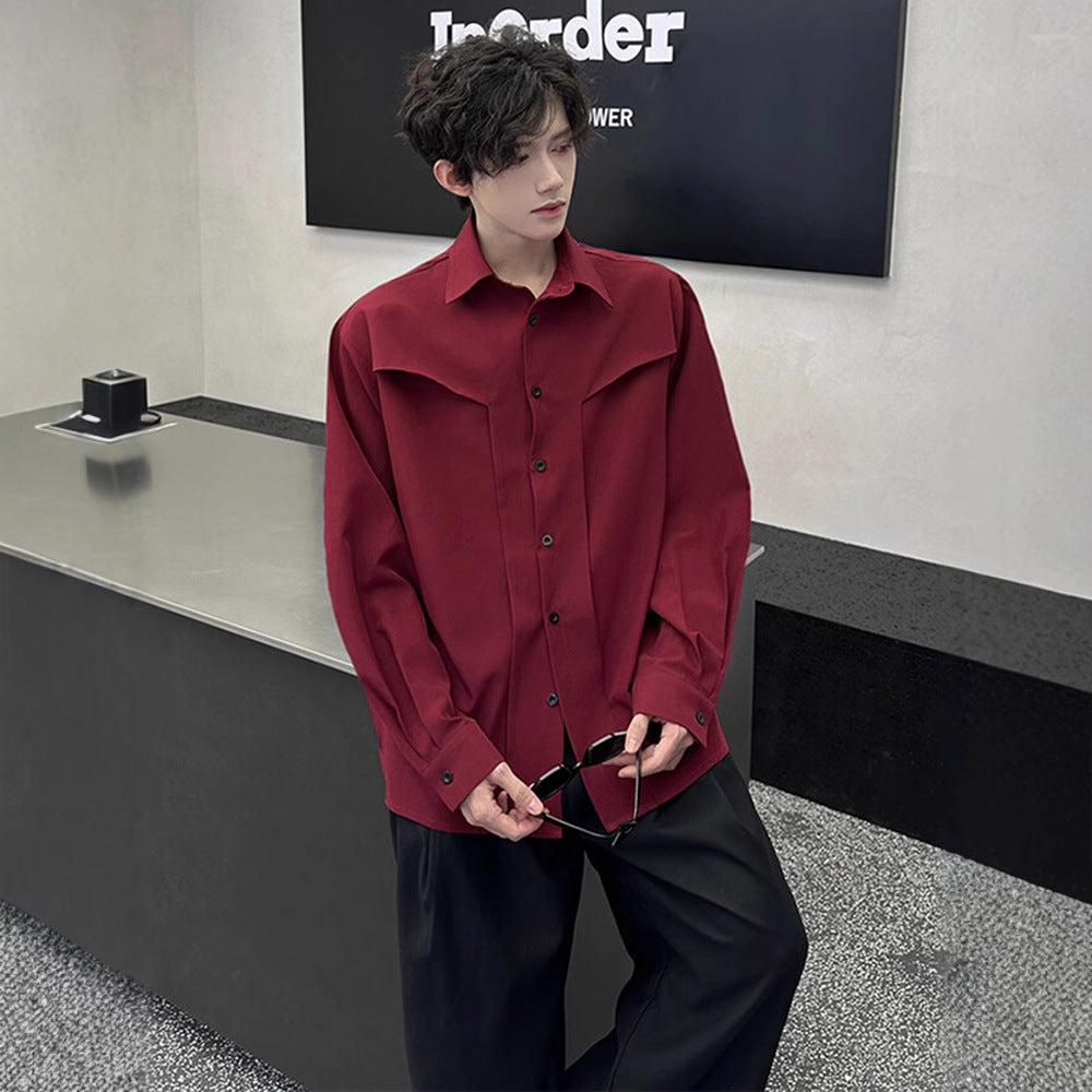 Men's Autumn Ruoshuai High-grade Long-sleeved Shirt