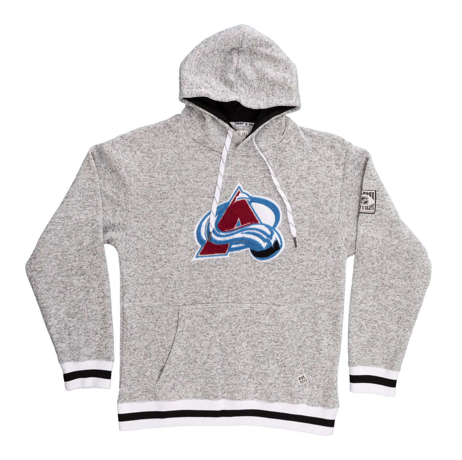 Colorado Avalanche "Muskoka Style" Premium Chenille Woven Logo Hoodie
