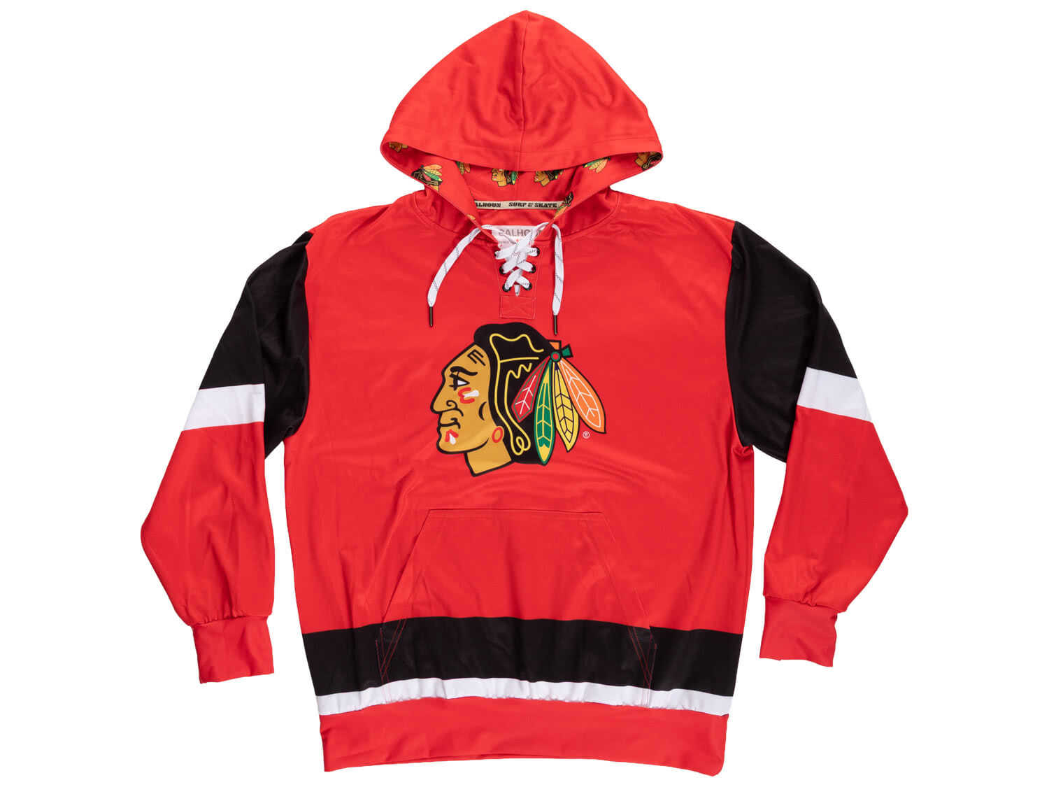 Chicago Blackhawks Hockey Lace Hoodie