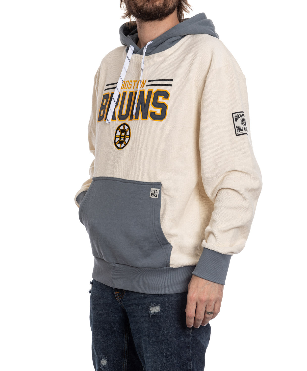 Boston Bruins NHL Unisex Reverse Terry Retro Premium Hoodie
