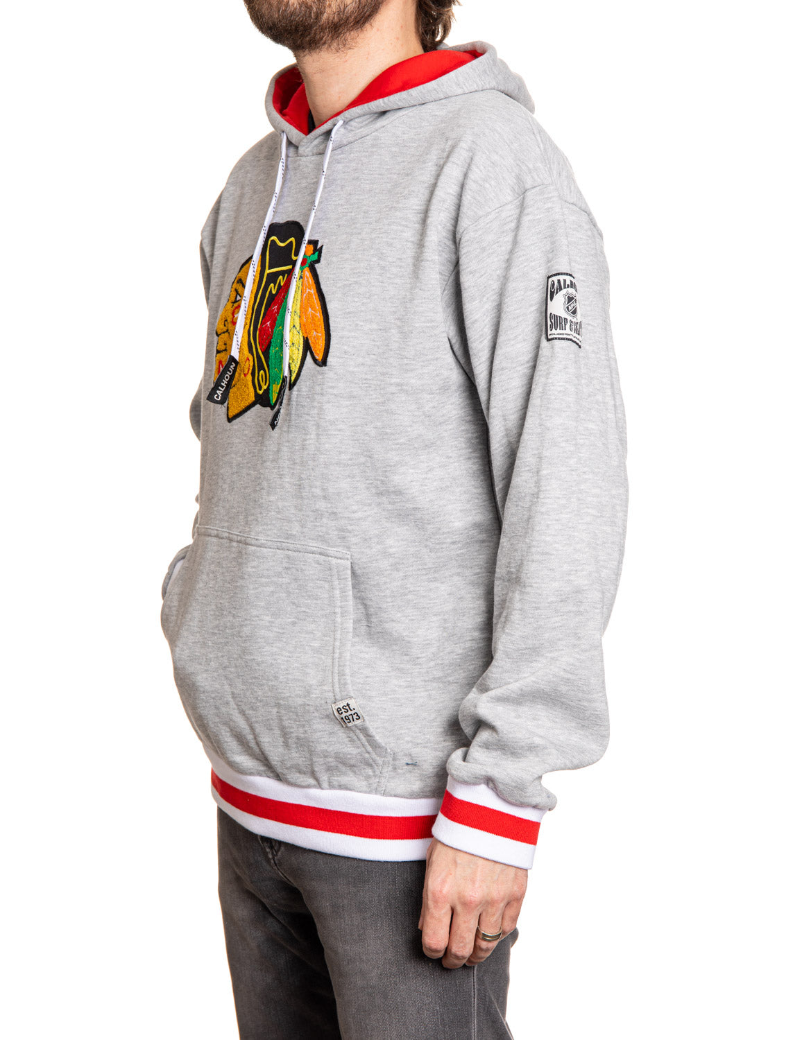 Chicago Blackhawks "Muskoka Style" Premium Chenille Woven Logo Hoodie