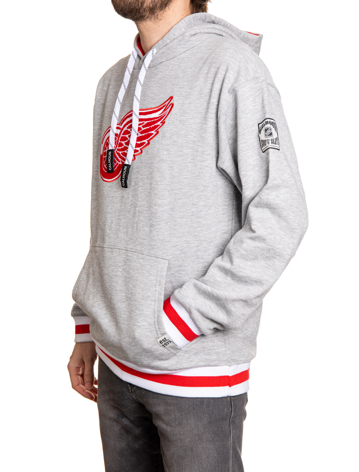 Detroit Red Wings "Muskoka Style" Premium Chenille Woven Logo Hoodie