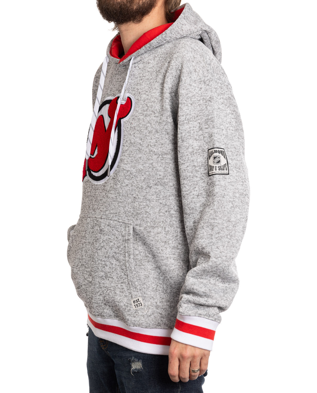 New Jersey Devils "Muskoka Style" Premium Chenille Woven Logo Hoodie