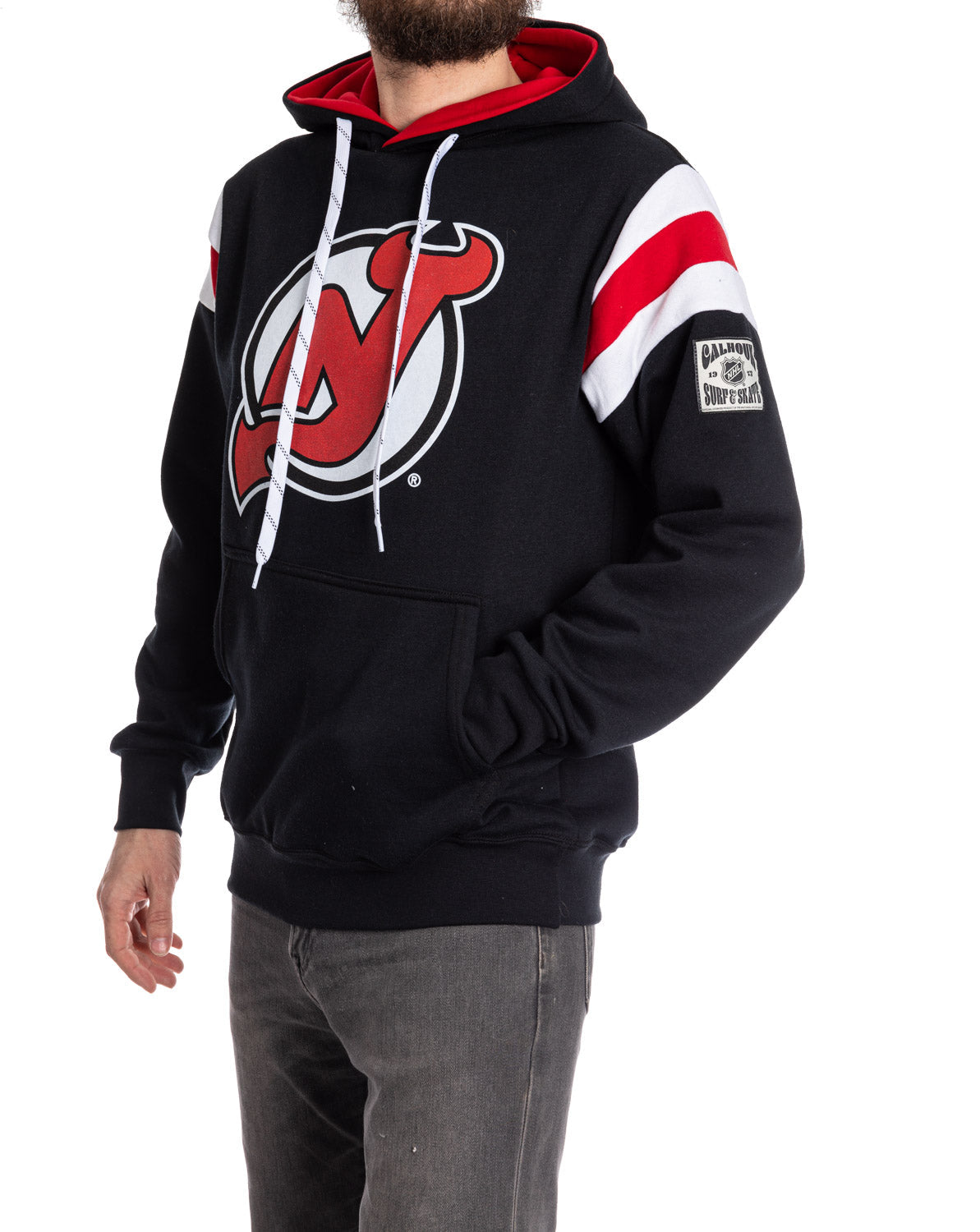 New Jersey Devils Varsity Retro Style Hoodie