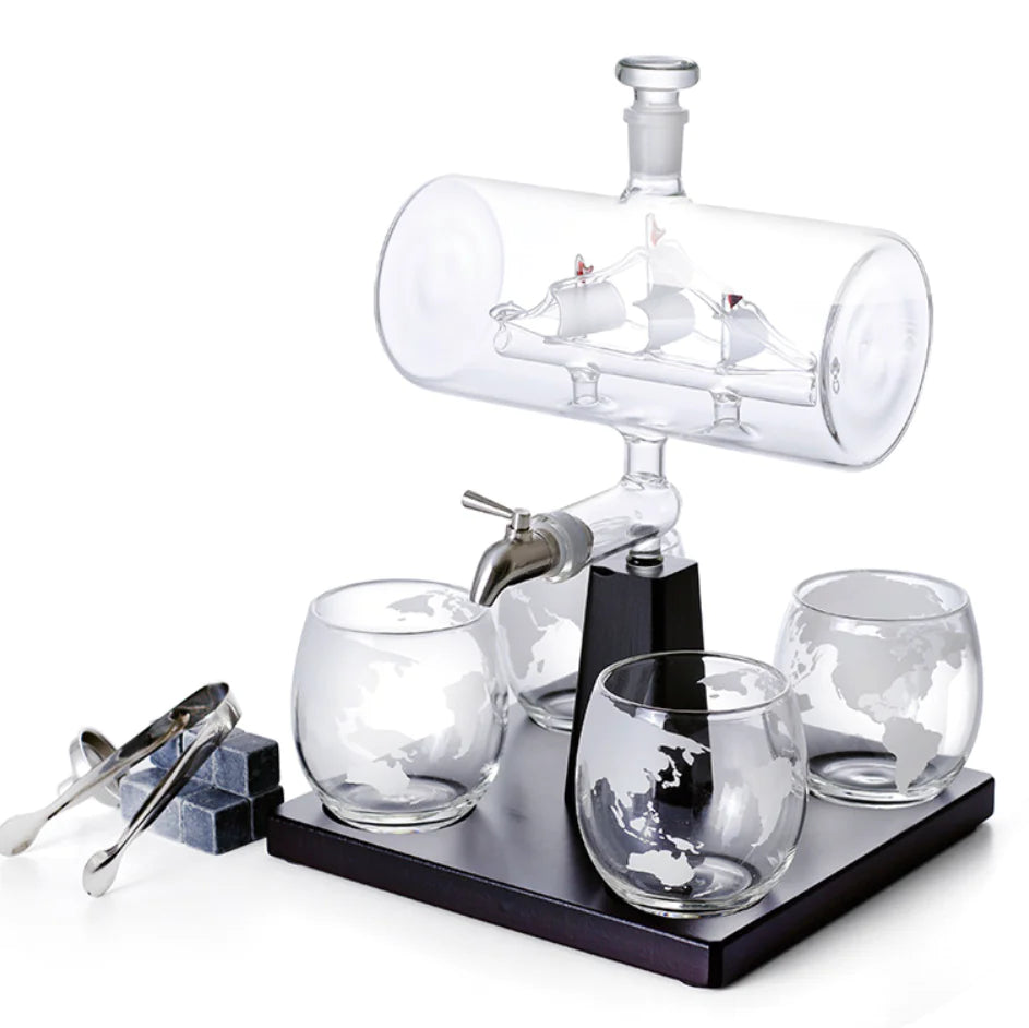 Nautical Glass Wine Ensemble