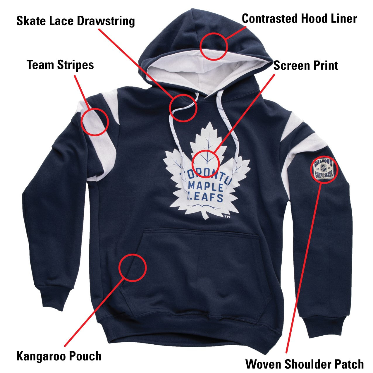 Toronto Maple Leafs Varsity Retro Style Hoodie