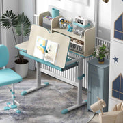 Kid's Room Bundle: Kids Study Desk and Wooden Cabinet