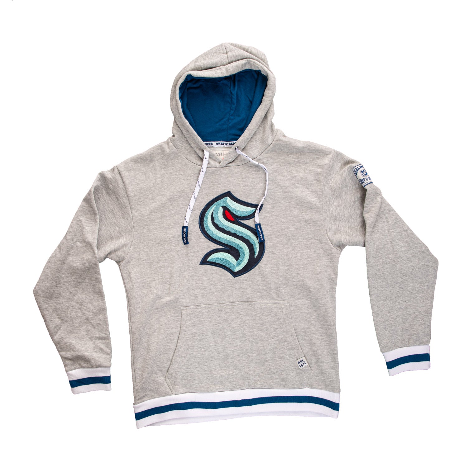 Seattle Kraken "Muskoka Style" Premium Chenille Woven Logo Hoodie