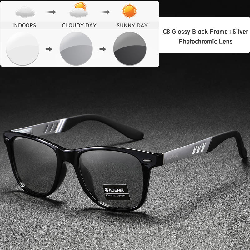 Polarized Metal Beach Vacation Glasses Color-changing Night Vision