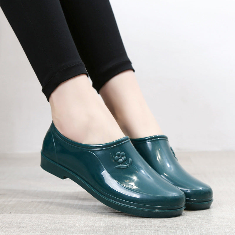 Women's Flat Non-slip Short Rain Boots