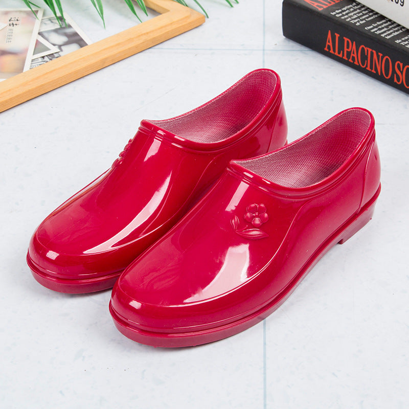 Women's Flat Non-slip Short Rain Boots