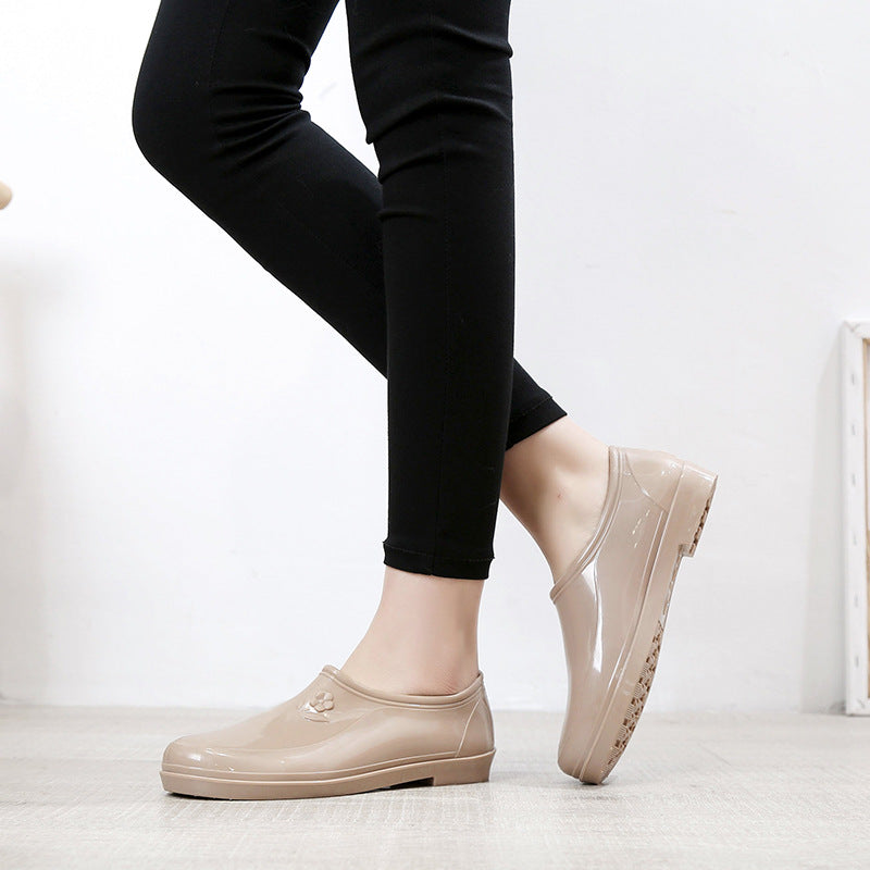 Women's Flat Non-slip Short Rain Boots