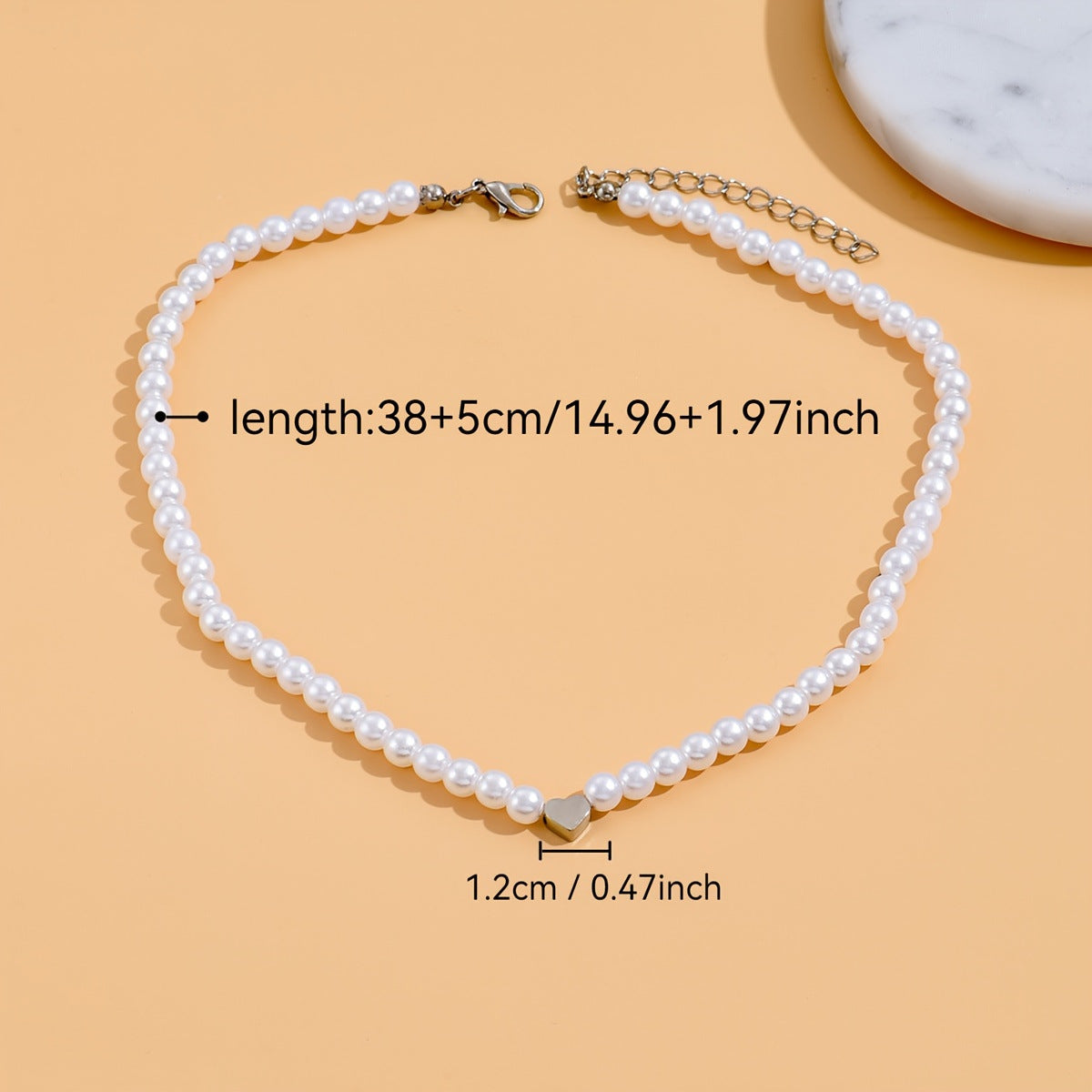 Women's Special-interest Design Peach Heart Necklace