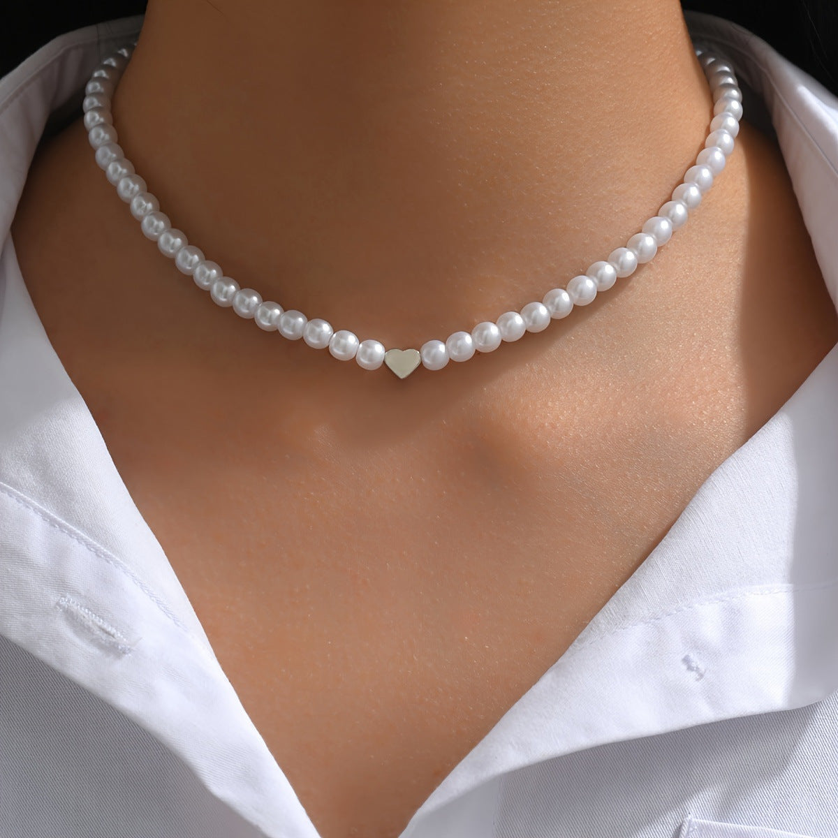 Women's Special-interest Design Peach Heart Necklace