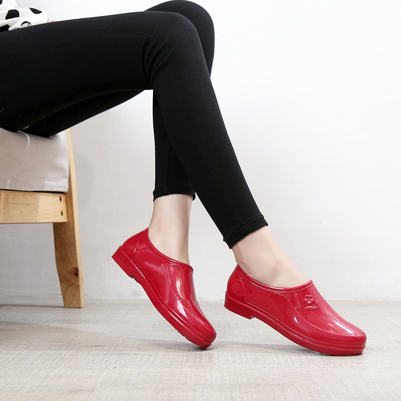 Women's Flat Non-slip Short Rain Boots