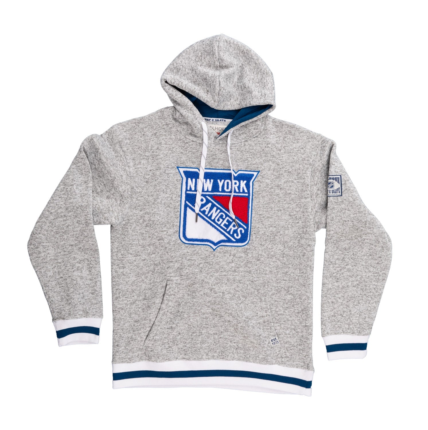New York Rangers "Muskoka Style" Premium Chenille Woven Logo Hoodie
