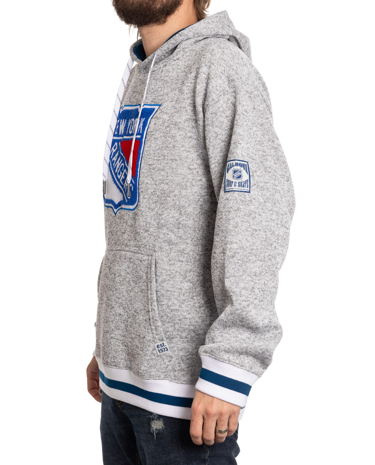 New York Rangers "Muskoka Style" Premium Chenille Woven Logo Hoodie