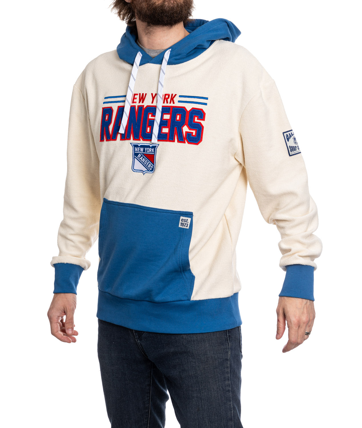 New York Rangers NHL Unisex Reverse Terry Retro Premium Hoodie