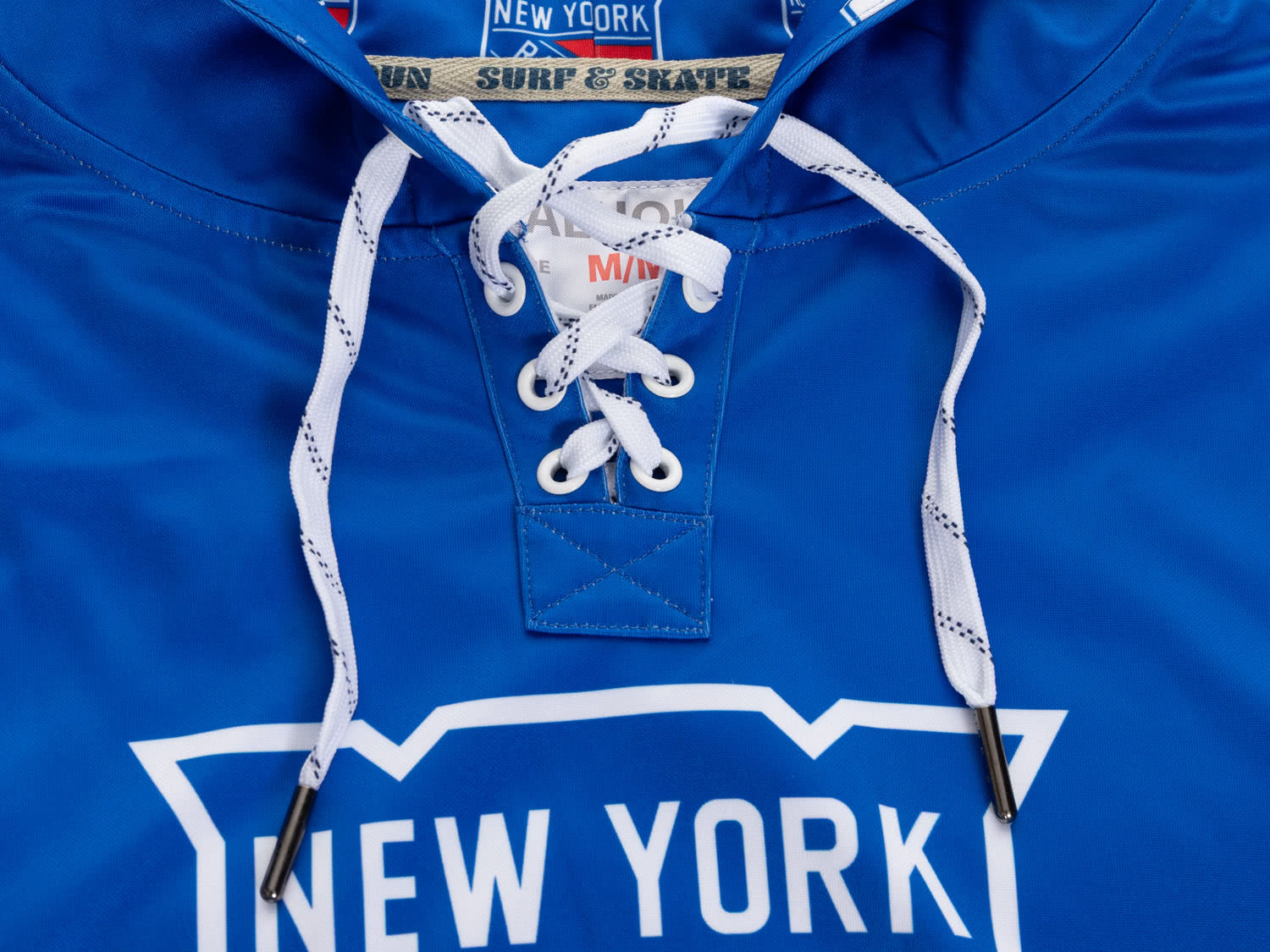 New York Rangers Hockey Lace Hoodie