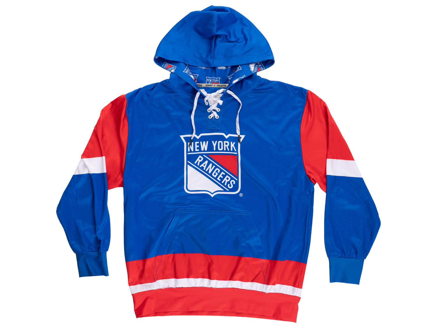 New York Rangers Hockey Lace Hoodie