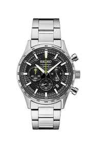 SEIKO Chronograph Quartz Black Dial SSB413P1