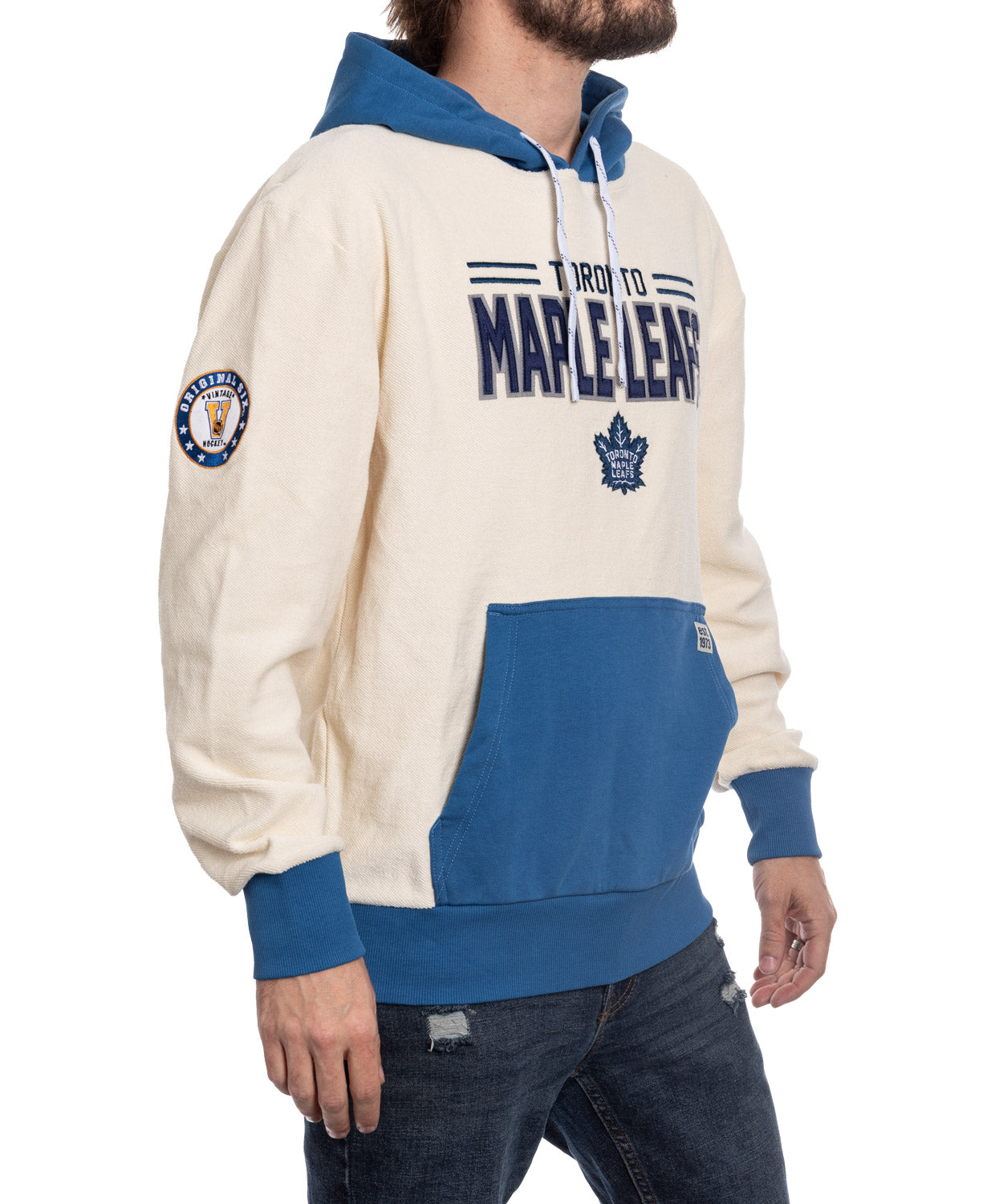 Toronto Maple Leafs NHL Unisex Reverse Terry Retro Premium Hoodie