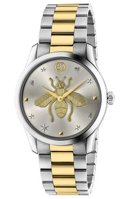 GUCCI G-TIMELESS ICONIC Silver & Bee Steel Watch YA1264131