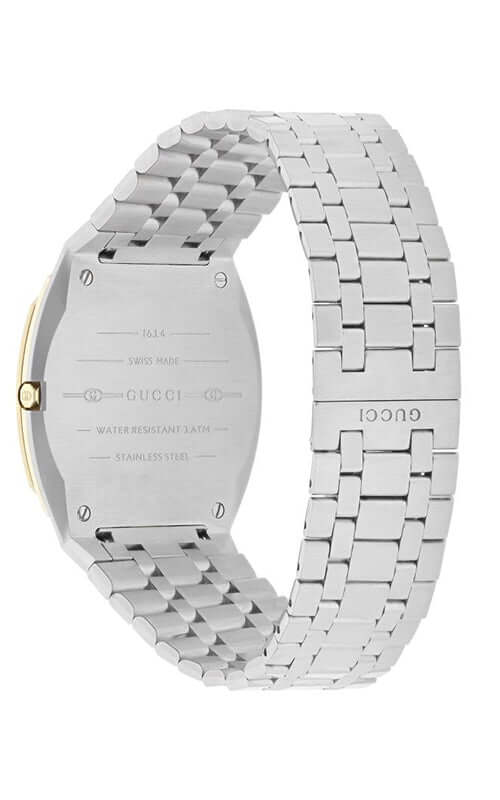 GUCCI 'GUCCI 25H' Steel and 18k Gold Plated Watch YA163403
