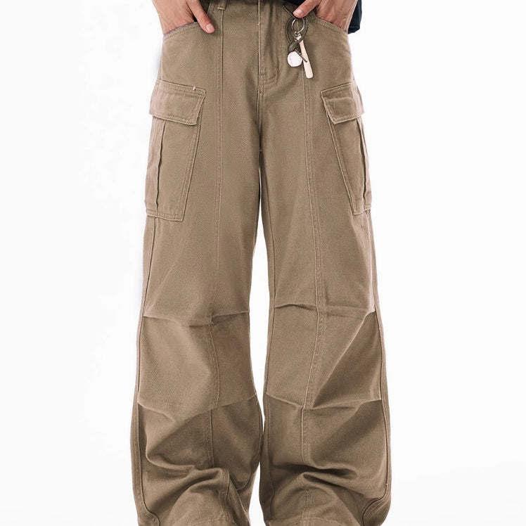 Wide-leg Overalls Men's Loose Straight Casual Feeling