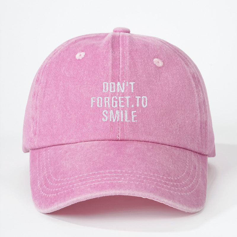 Washed Baseball For Men And Women Sun-poof Peaked Cap