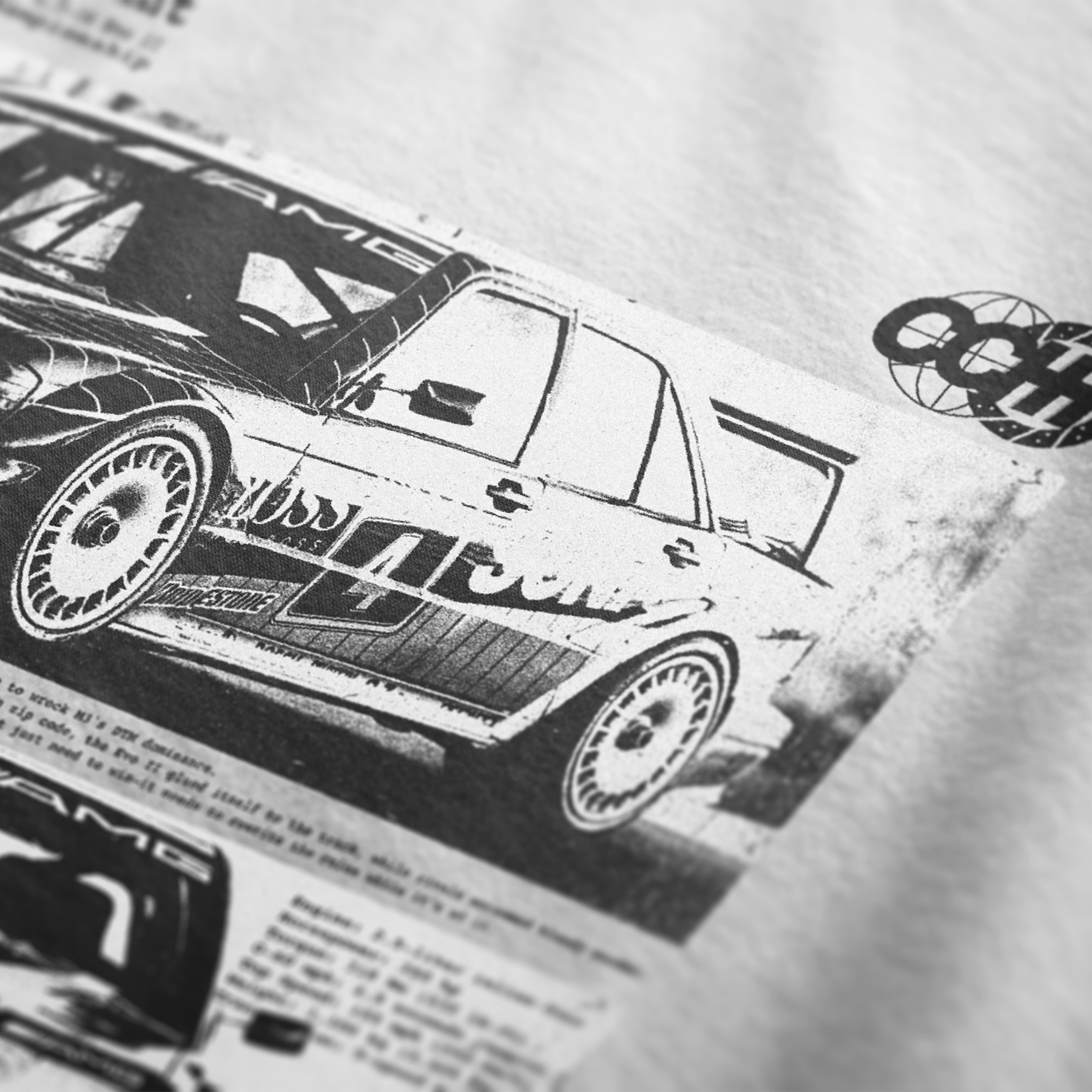 Track Tyrant - 190E Evo II Automotive Apparel TShirt