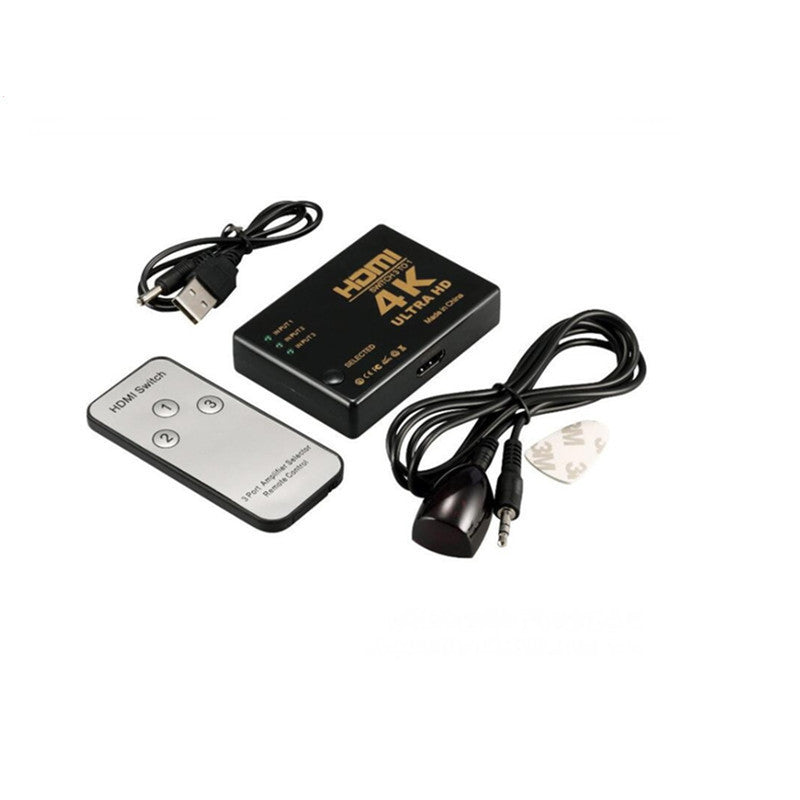 RobotSky CR2025 Battery 3 Port 1080P Video HDMI Switch Switcher Splitter IR Remote For HDTV PS3 DVD Promotion Hot Top Quality
